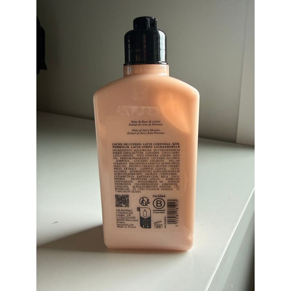 $34 New L’Occitane Cherry Blossom Body Lotion 8.4 oz - Picture 3 of 5